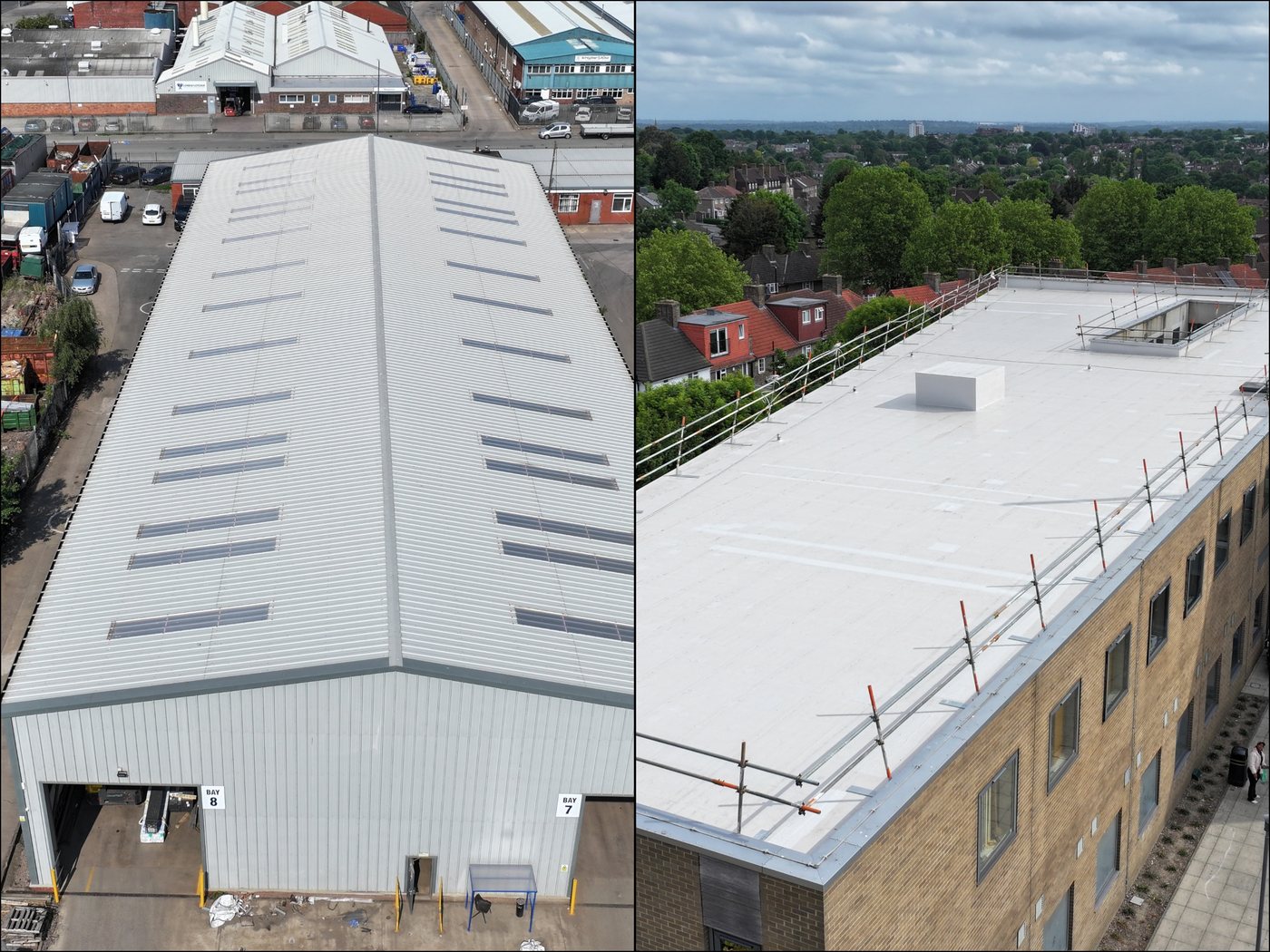 Composite of structural documentation Solar Surveys provides to support MCS-certified commercial solar installations.