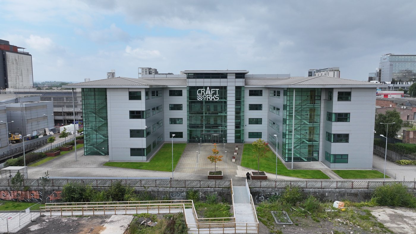 Aerial of a commercial development assessed by Solar Surveys to determine whether a structural engineer is required for solar PV installation under MIS 3002 V6.0.