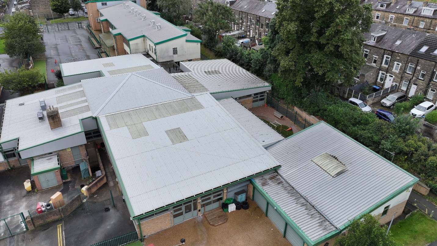 Comprehensive drone structural survey educational campus defect identification 5-year maintenance