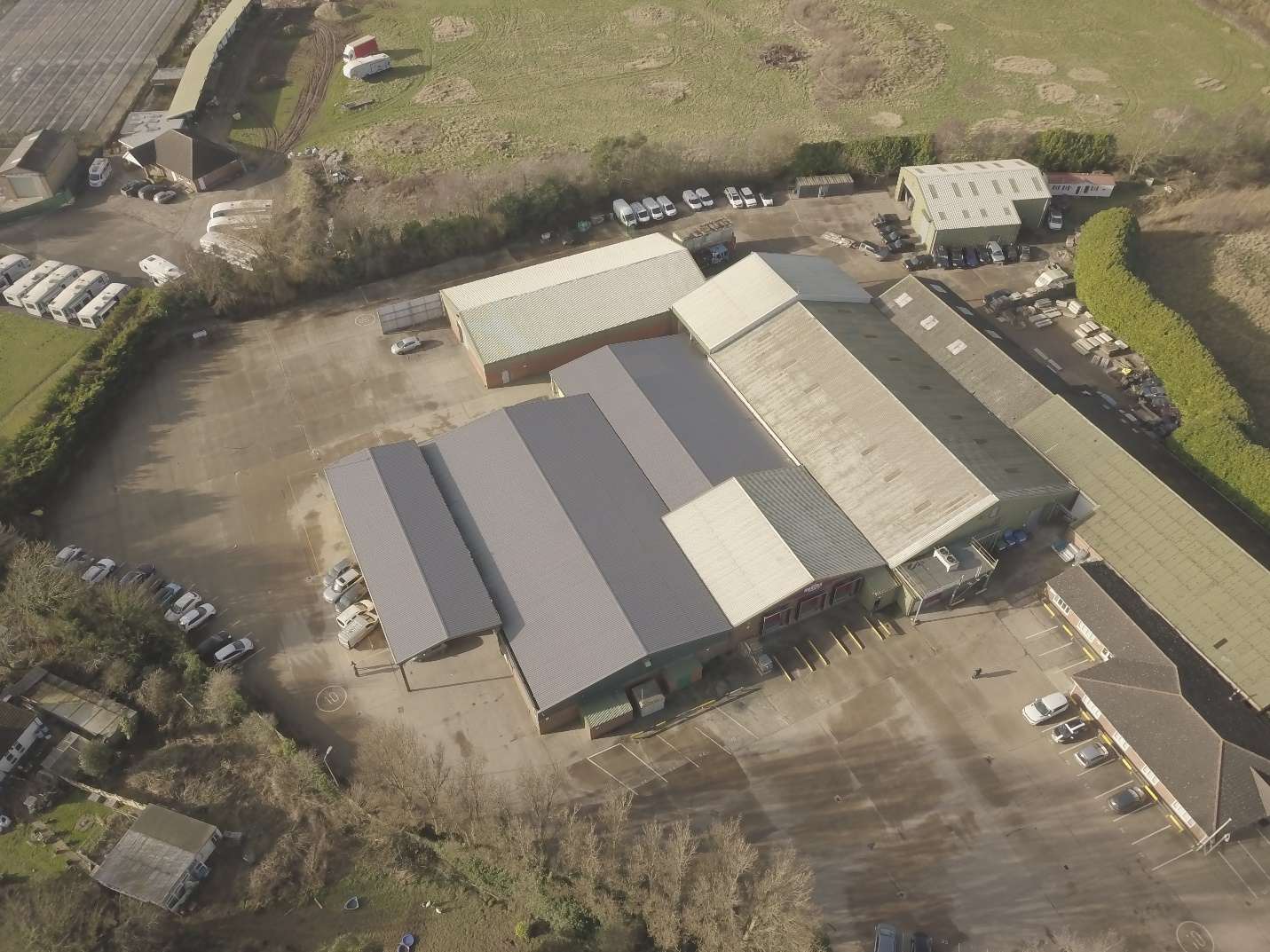 Legacy industrial manufacturing facility high-risk fragile roof solar feasibility Eurocode