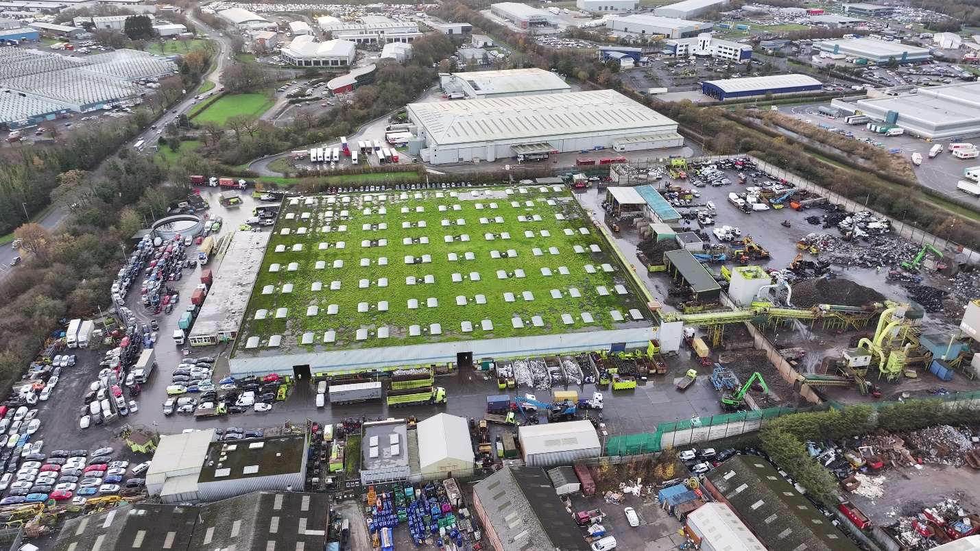 Large-scale industrial logistics hub Eurocode structural verification solar deployment