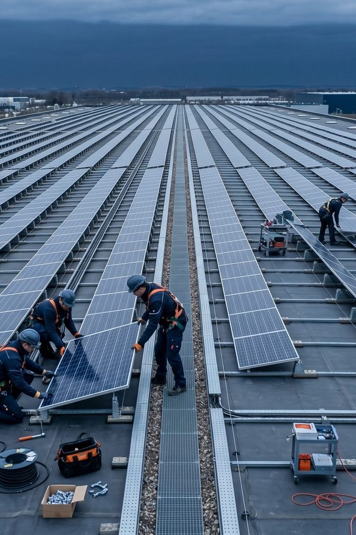 Solar installer requiring structural sign-off and batch survey capacity